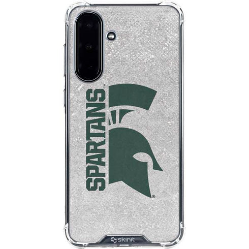 Michigan State University Spartans Half Logo Galaxy A36 5G Clear Case