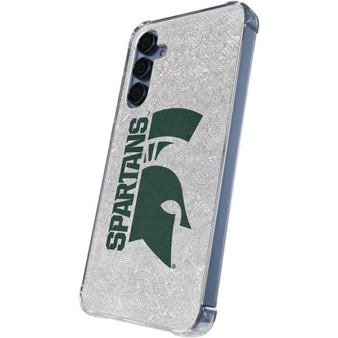 Michigan State University Spartans Half Logo Galaxy A55 5G Clear Case
