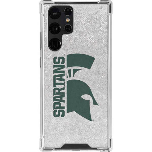 Michigan State University Spartans Half Logo Galaxy S23 Ultra Clear Case