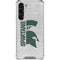 Michigan State University Spartans Half Logo Galaxy S24 FE Clear Case