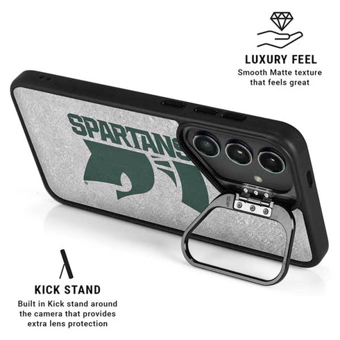 Michigan State University Spartans Half Logo Galaxy S25 Kickstand Case