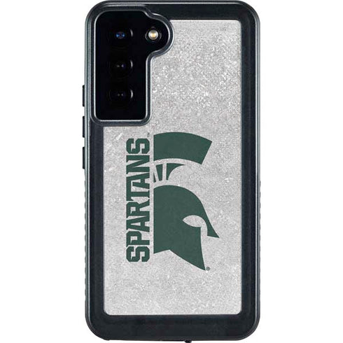 Michigan State University Spartans Half Logo Galaxy S24 Plus Waterproof Case