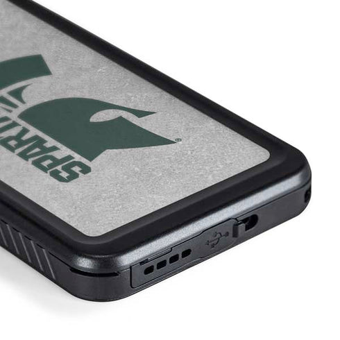 Michigan State University Spartans Half Logo Galaxy S24 Plus Waterproof Case
