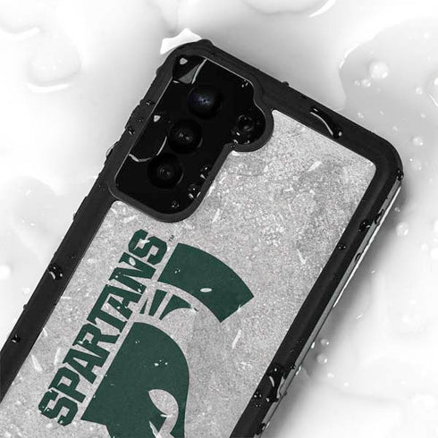 Michigan State University Spartans Half Logo Galaxy S24 Plus Waterproof Case