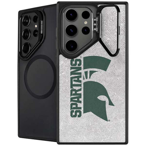 Michigan State University Spartans Half Logo Galaxy Cases