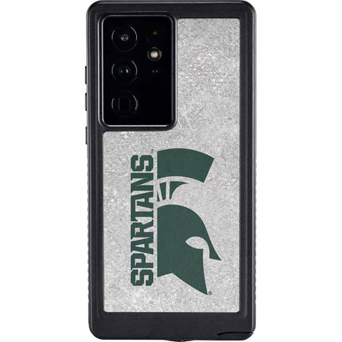 Michigan State University Spartans Half Logo Galaxy S24 Ultra Waterproof Case