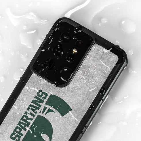 Michigan State University Spartans Half Logo Galaxy S24 Ultra Waterproof Case