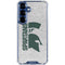 Michigan State University Spartans Half Logo Galaxy S25 Clear Case