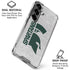 Michigan State University Spartans Half Logo Galaxy S26 Clear Case