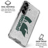 Michigan State University Spartans Half Logo Galaxy S26 Plus Clear Case