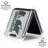 Michigan State University Spartans Half Logo Galaxy Z Flip6 Clear Case