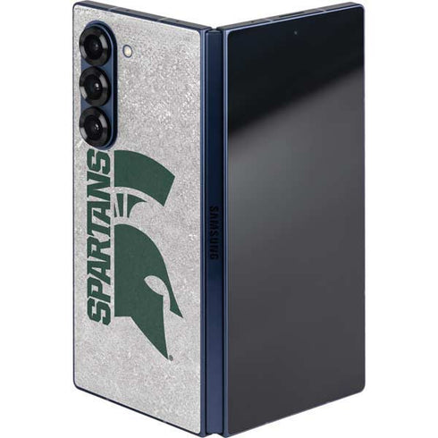 Michigan State University Spartans Half Logo Galaxy Z Fold6 Skin