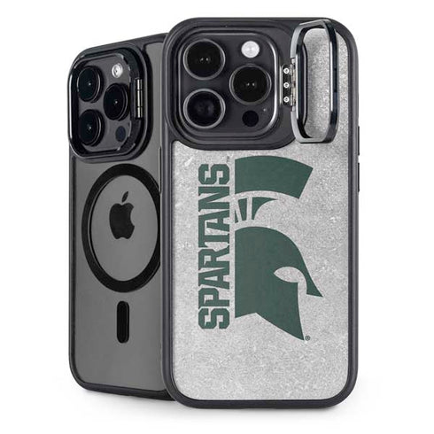 Michigan State University Spartans Half Logo iPhone 14 Pro Kickstand Case