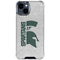 Michigan State University Spartans Half Logo iPhone 15 Clear Case