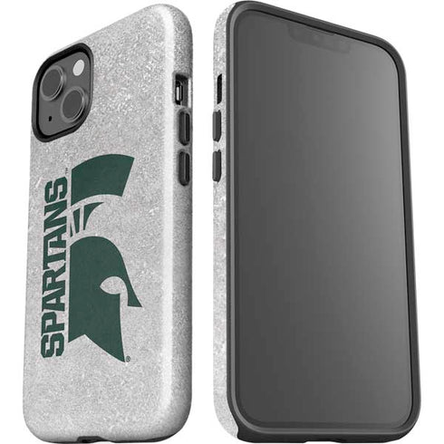 Michigan State University Spartans Half Logo iPhone 15 Impact Case