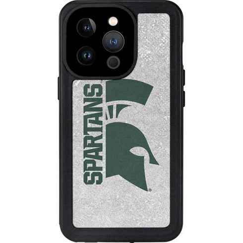 Michigan State University Spartans Half Logo iPhone 15 Pro Waterproof Case