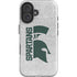 Michigan State University Spartans Half Logo iPhone 16 Impact Case