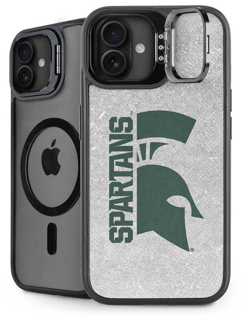 Michigan State University Spartans Half Logo iPhone 16 Kickstand Case