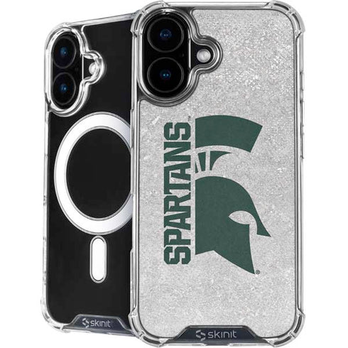 Michigan State University Spartans Half Logo iPhone 16 MagSafe Case