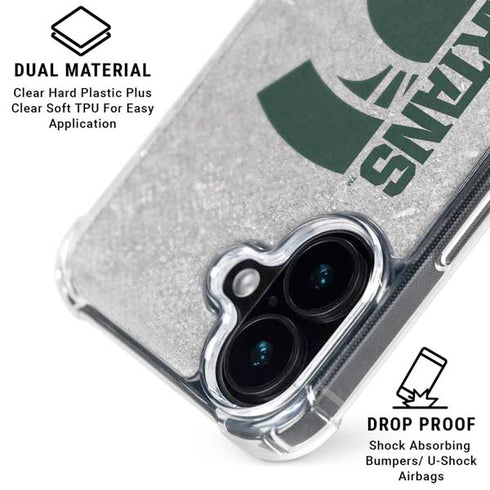 Michigan State University Spartans Half Logo iPhone 16 MagSafe Case