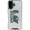 Michigan State University Spartans Half Logo iPhone 16 Plus Clear Case