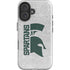 Michigan State University Spartans Half Logo iPhone 16 Plus Impact Case