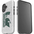 Michigan State University Spartans Half Logo iPhone 16 Plus Impact Case