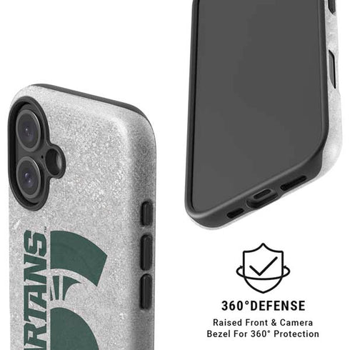 Michigan State University Spartans Half Logo iPhone 16 Plus Magsafe Impact Case