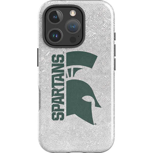 Michigan State University Spartans Half Logo iPhone 16 Pro Impact Case