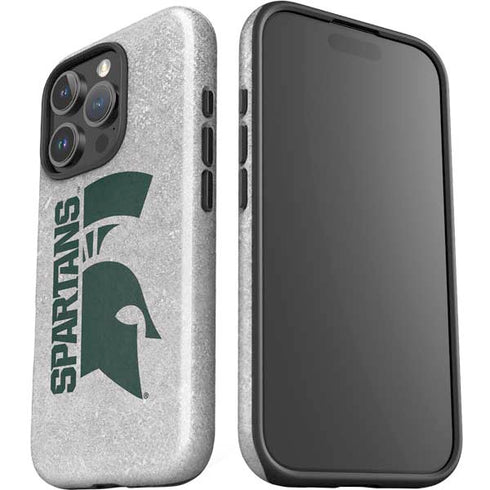Michigan State University Spartans Half Logo iPhone 16 Pro Impact Case