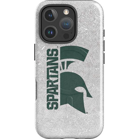 Michigan State University Spartans Half Logo iPhone 16 Pro Magsafe Impact Case