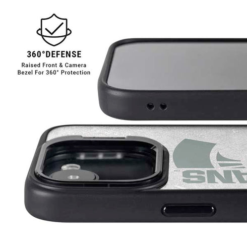 Michigan State University Spartans Half Logo iPhone 16e Kickstand Case