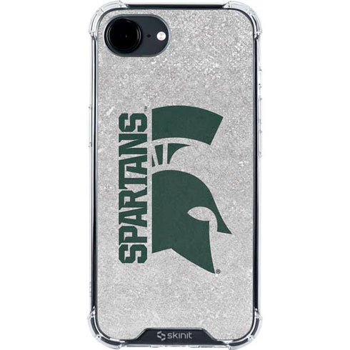 Michigan State University Spartans Half Logo iPhone 16e Clear Case