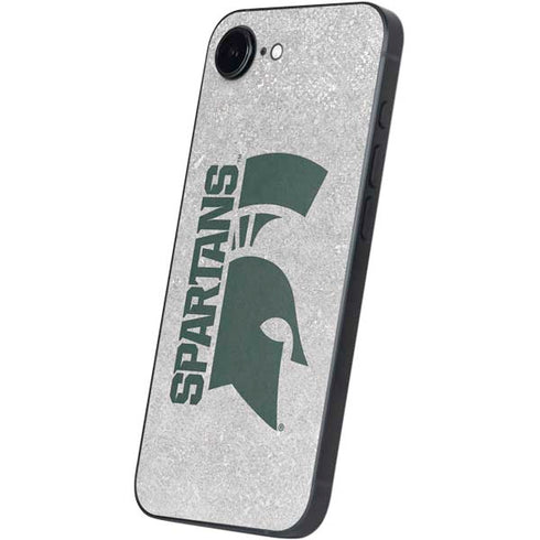 Michigan State University Spartans Half Logo iPhone 16e Skin
