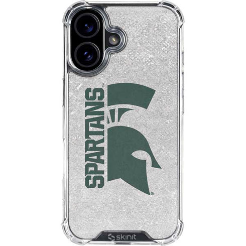Michigan State University Spartans Half Logo iPhone 17 Clear Case
