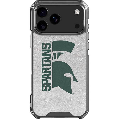 Michigan State University Spartans Half Logo iPhone 18 Pro Max Clear Case