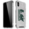 Michigan State University Spartans Half Logo iPhone X/XS Clear Case