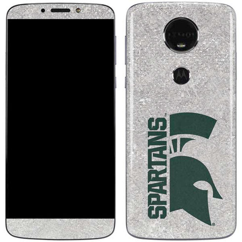 Michigan State University Spartans Half Logo Moto E5 Plus Skin
