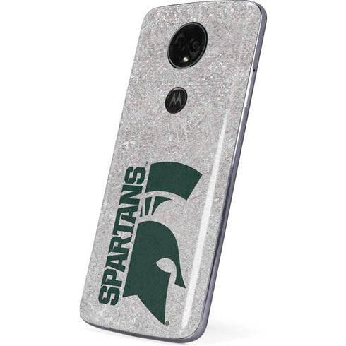 Michigan State University Spartans Half Logo Moto E5 Plus Skin