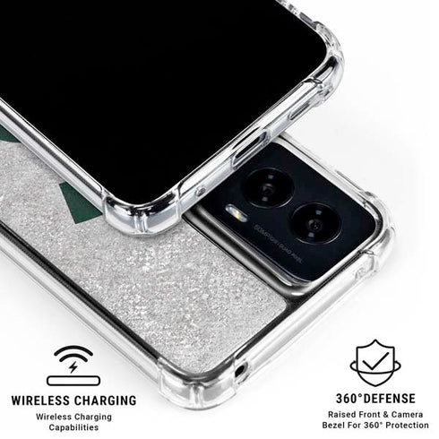 Michigan State University Spartans Half Logo Moto G Power 5G (2024) Clear Case