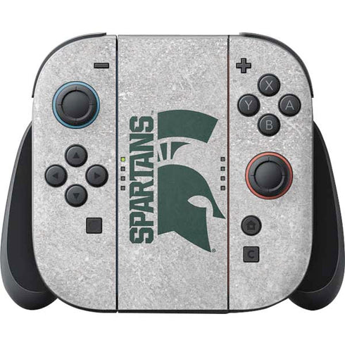 Michigan State University Spartans Half Logo Nintendo Skins