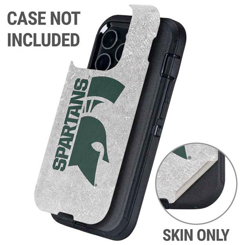 Michigan State University Spartans Half Logo Otterbox Defender iPhone Skin