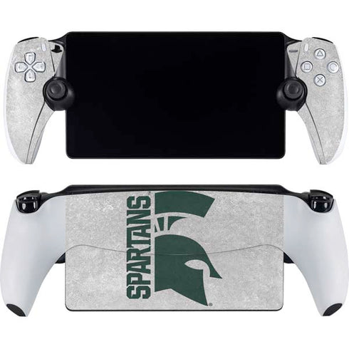 Michigan State University Spartans Half Logo PlayStation Portal Remote Player Skin