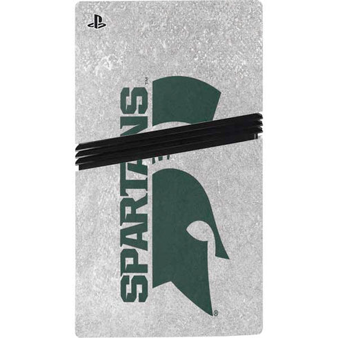 Michigan State University Spartans Half Logo PS5 Pro Console Skin