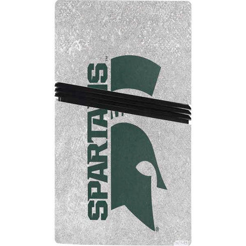 Michigan State University Spartans Half Logo PS5 Pro Console Skin