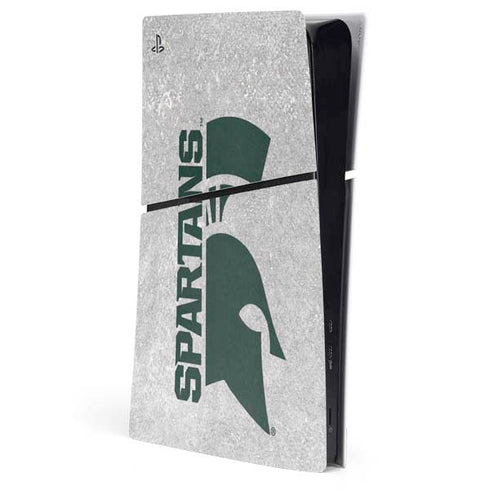 Michigan State University Spartans Half Logo PS5 Slim Digital Edition Console Skin
