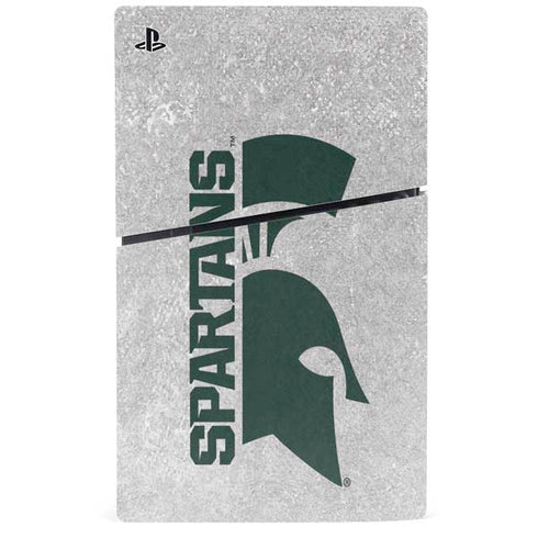Michigan State University Spartans Half Logo PS5 Slim Digital Edition Console Skin