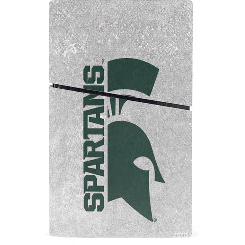 Michigan State University Spartans Half Logo PS5 Slim Digital Edition Console Skin