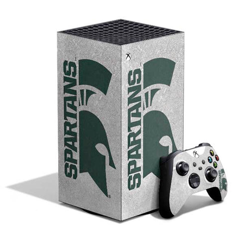 Michigan State University Spartans Half Logo XBox Series X Digital Edition Bundle Skin