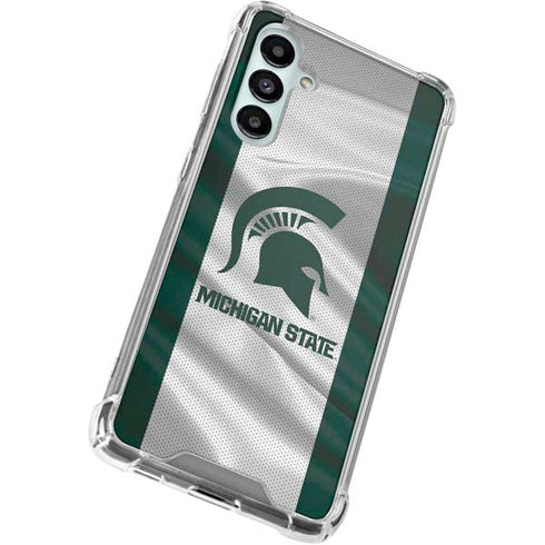 Michigan State University Spartans Jersey Galaxy A16 5G Clear Case
